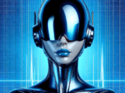 Роботы в инвестициях — заработок на крипте ai generated, woman, robot