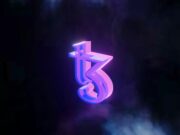 NFT — Революция в искусстве и коллекционировании a purple and blue logo on a black background