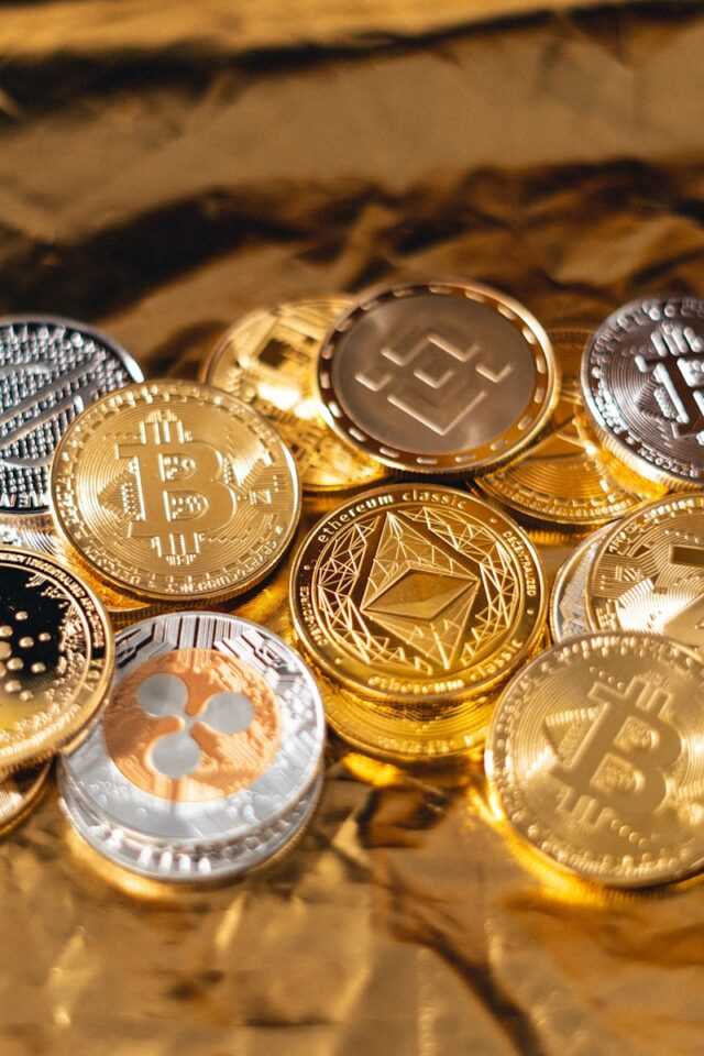 Photo by Art Rachen silver and gold round coins