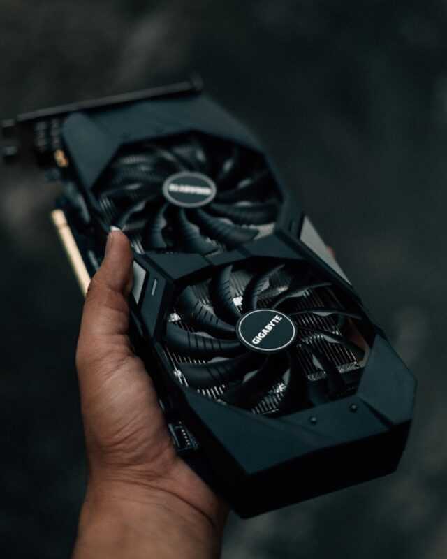 black and silver electronic device