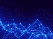 Кейс‑стади — как крупные компании внедряют блокчейн a blue background with lines and dots