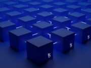 Энергетический сектор и блокчейн — учёт, торговля и микросети a group of blue cubes with numbers on them