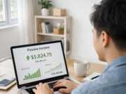 Репликация портфеля — как настроить пассивный доход через копитрейдинг passive income, home office, digital nomad, workspace, modern office, natural light, independence, laptop work, productivity, technology, computer work, financial success, entrepreneur, online business, working from home, monthly income, young professional, self-confidence, reward, confident entrepreneur